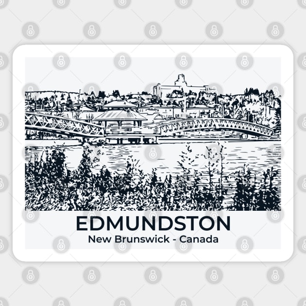 Edmundston - New Brunswick Magnet by Lakeric